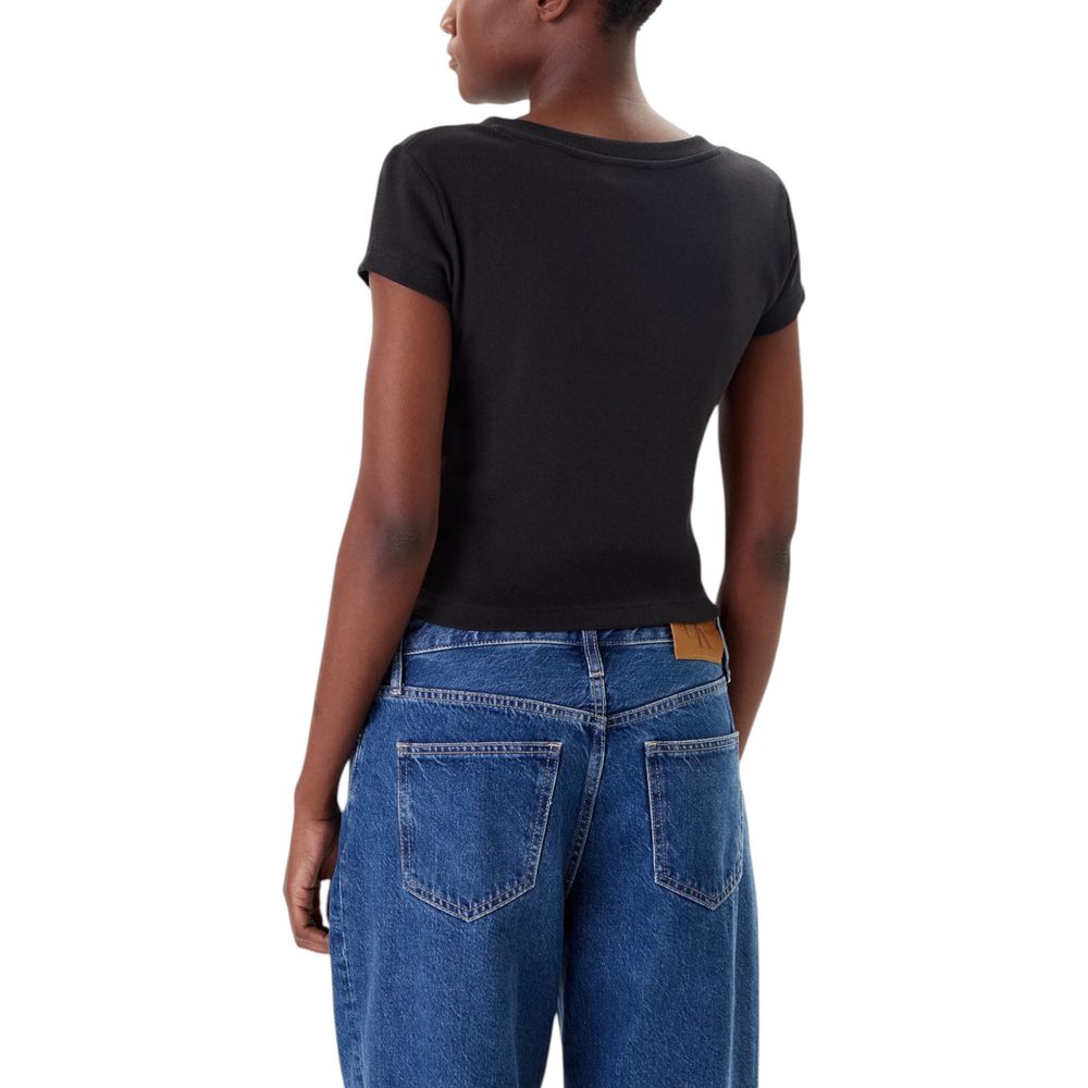 Calvin Klein Jeans Black Cotton T-Shirt