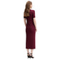 Calvin Klein Jeans Bordeaux Modal Long Dress