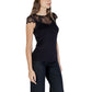 Morgan De Toi Black Viscose Blouse