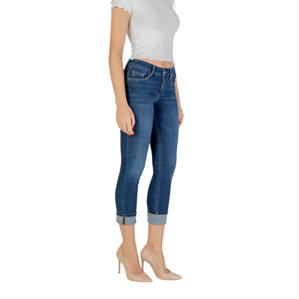 Liu Jo Blue Cotton Mom Jeans