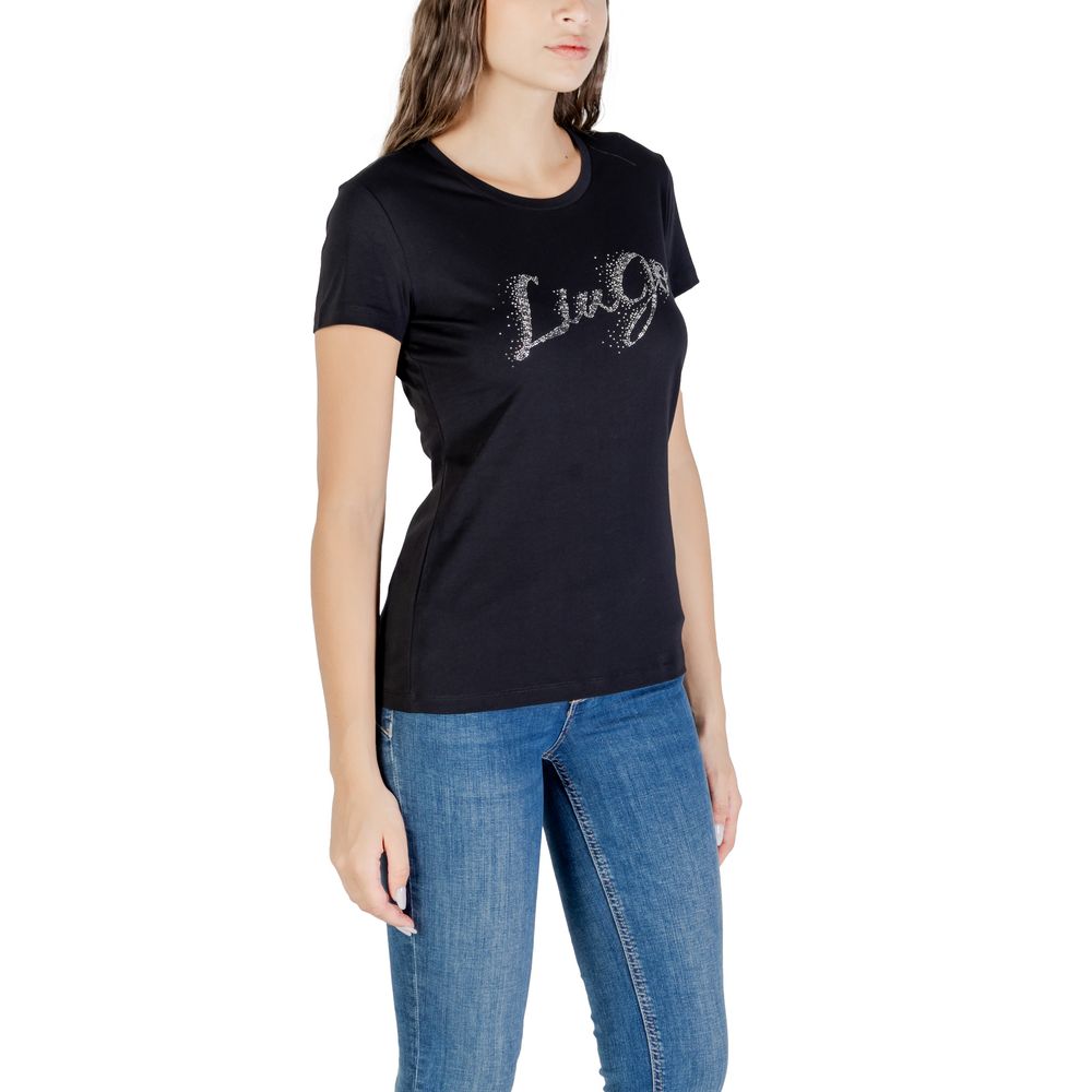 Liu Jo Black Cotton T-Shirt