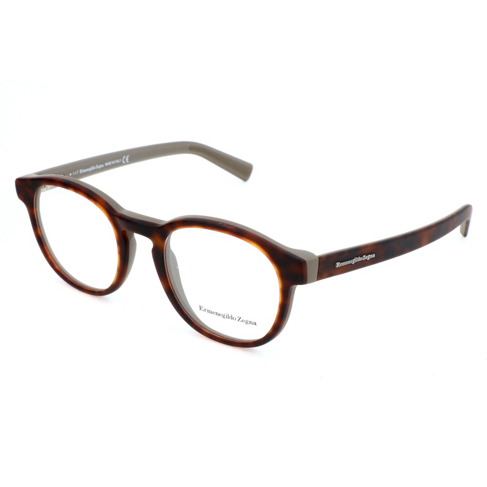 Ermenegildo Zegna Brown Acetate Glasses (Frames)