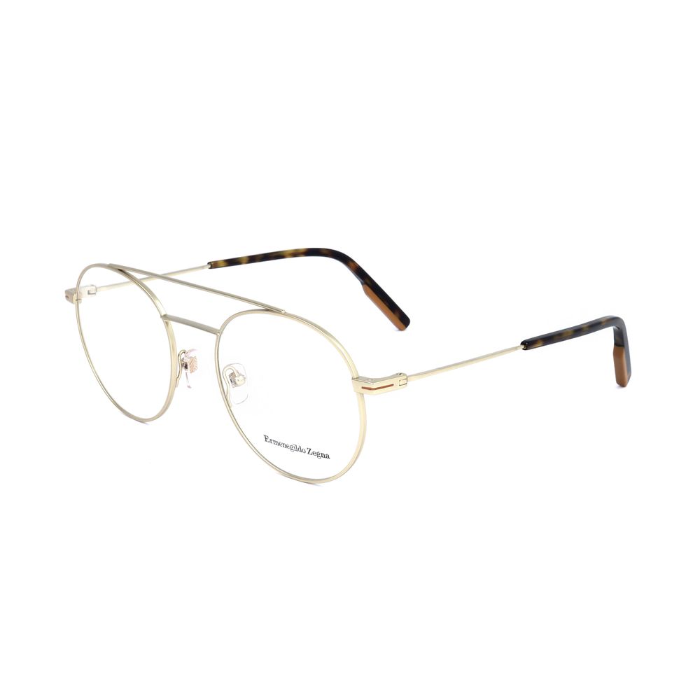 Ermenegildo Zegna Gold Metal Glasses (Frames)