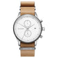 MVMT Brown Leather Dress Watch