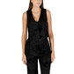 Desigual Black Polyester Waistcoat