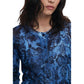 Desigual Blue Viscose Cardigan