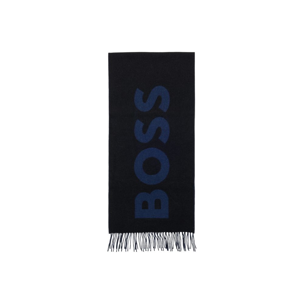 Hugo Boss Black Wool Scarf