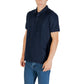 Calvin Klein Jeans Blue Cotton Polo Shirt