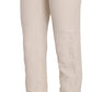 LAUREL Elevated White High Waist Flared Trousers