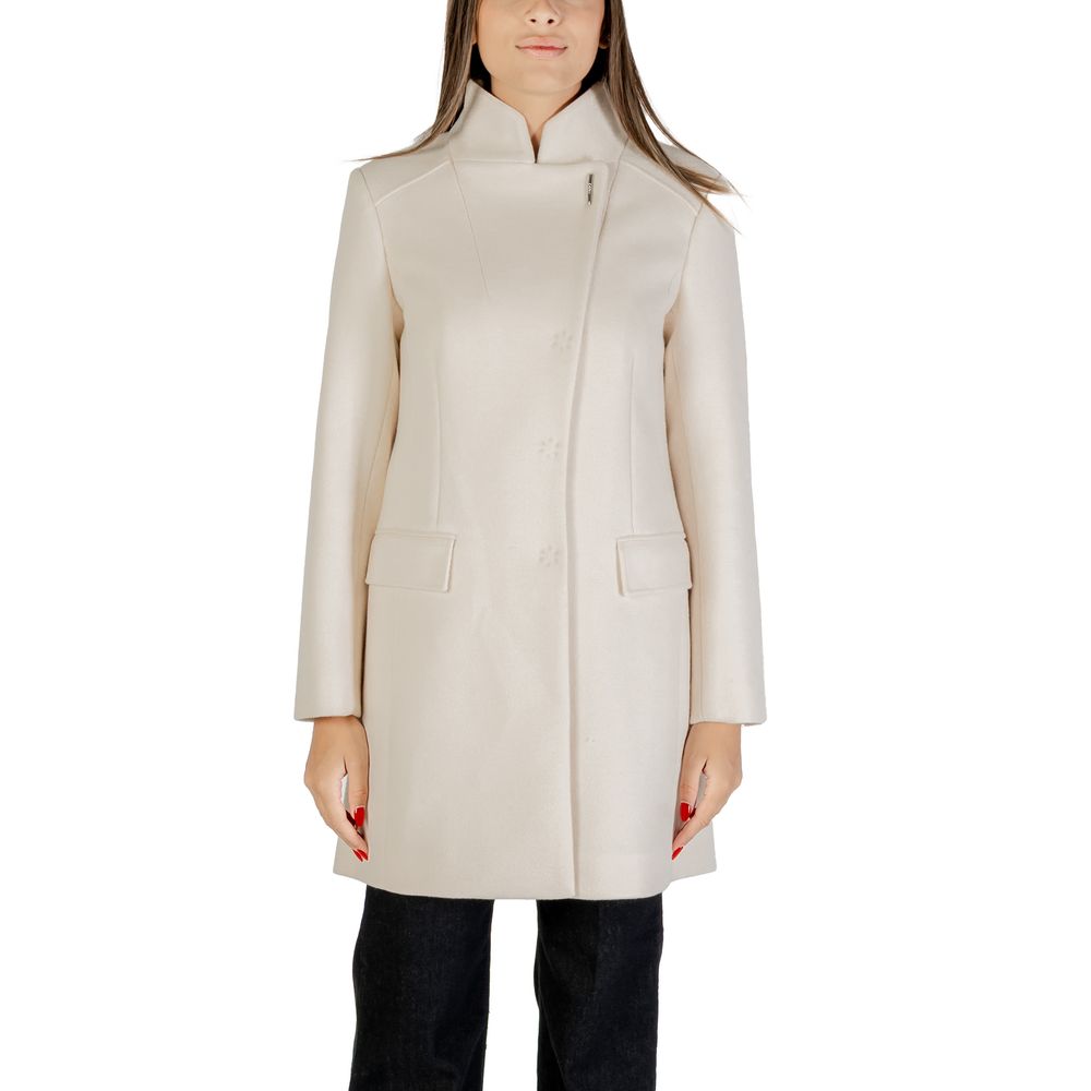 Liu Jo Cream Polyester Coat