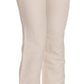 LAUREL Elevated White High Waist Flared Trousers