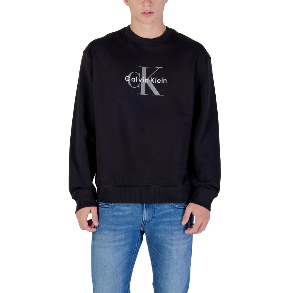 Calvin Klein Jeans Black Cotton Sweatshirt