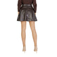 Only Brown Recycled Polyester Mini Skirt