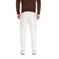 Gianni Lupo Cream Cotton Relaxed Fit Jeans