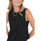 Only Black Recycled Polyester Waistcoat