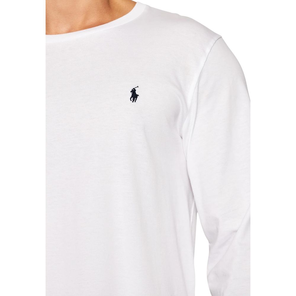 Ralph Lauren White Cotton Long Sleeve T-Shirt