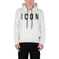 Icon Black And White Cotton Hoodie