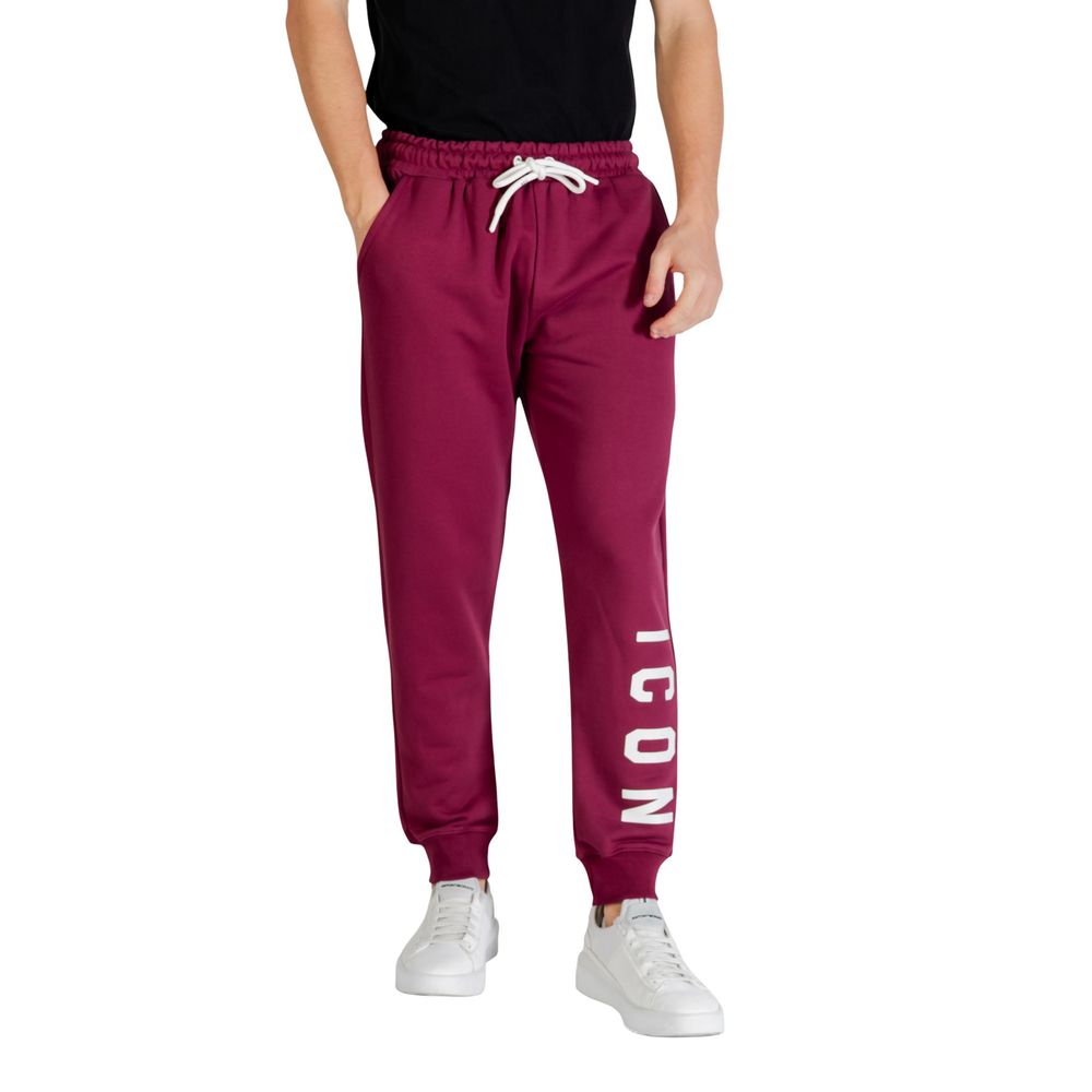 Icon Bordeaux Cotton Joggers (Workout Pants)