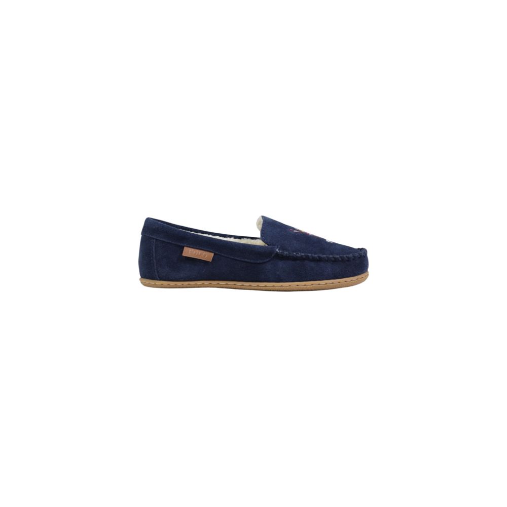 Ralph Lauren Blue Suede Leather Slippers