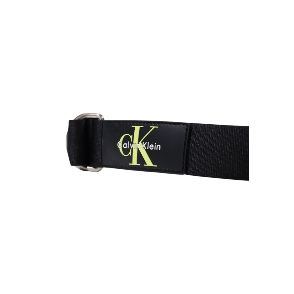 Calvin Klein Black Recycled Polyester Belt