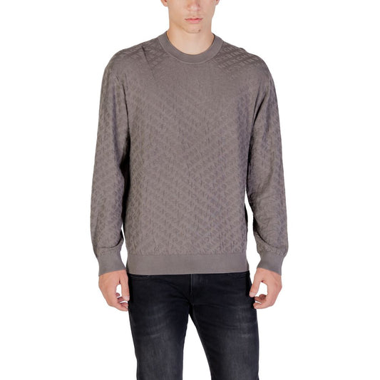 Armani Exchange Gray Polyamide Sweatshirt