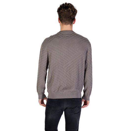Armani Exchange Gray Polyamide Sweatshirt
