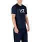 EA7 Emporio Armani Blue Cotton Sportswear