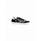EA7 Emporio Armani Black And White Leather Athletic Sneakers