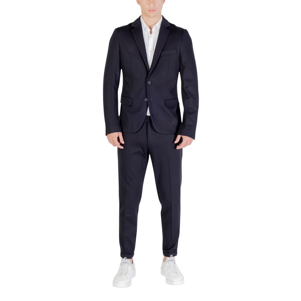 Antony Morato Blue Viscose Dress Pants