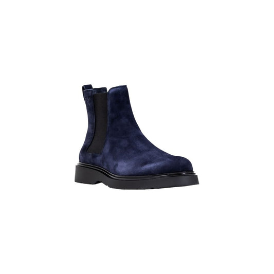 Calvin Klein Jeans Blue Suede Leather Chelsea Boots