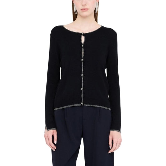 Liu Jo Black Textile Cardigan