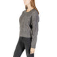 Liu Jo Gray Marabou Sweatshirt