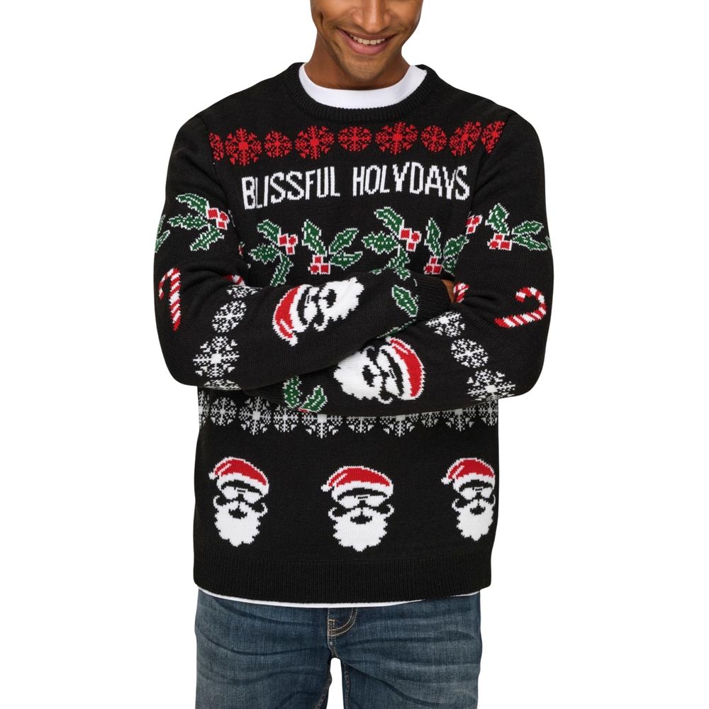 Only & Sons Black Marabou Sweatshirt