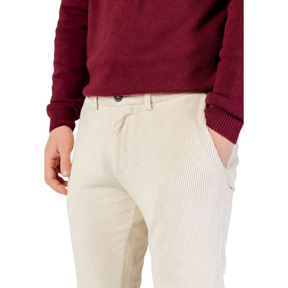 Borghese Beige Cotton Pants