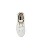 Dolce & Gabbana White Calf Leather Bos Taurus Low Top Sneakers