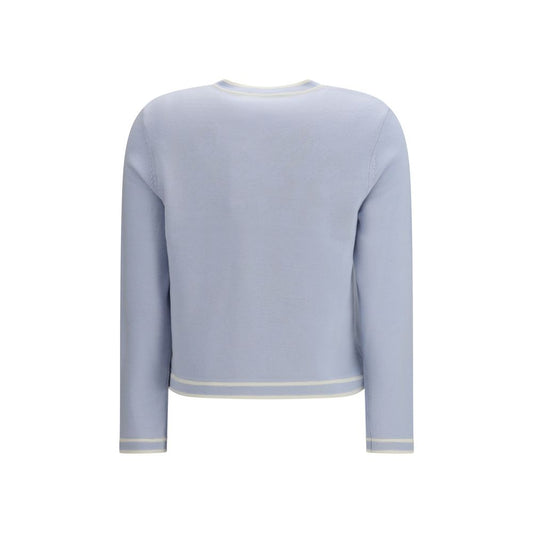 Tory Burch Blue Wool Cardigan