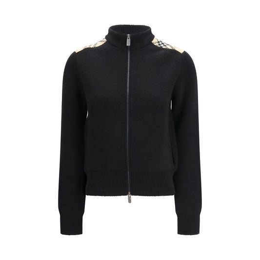 Burberry Black Wool Cardigan
