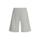 Diesel White Cotton Bermuda Shorts