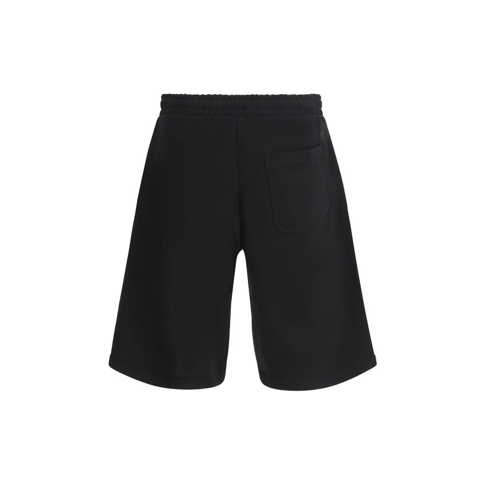 Diesel Black Cotton Bermuda Shorts