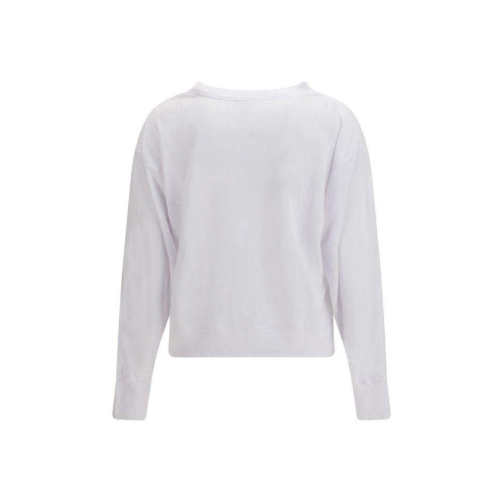 Marant Etoile White Linen Sweatshirt
