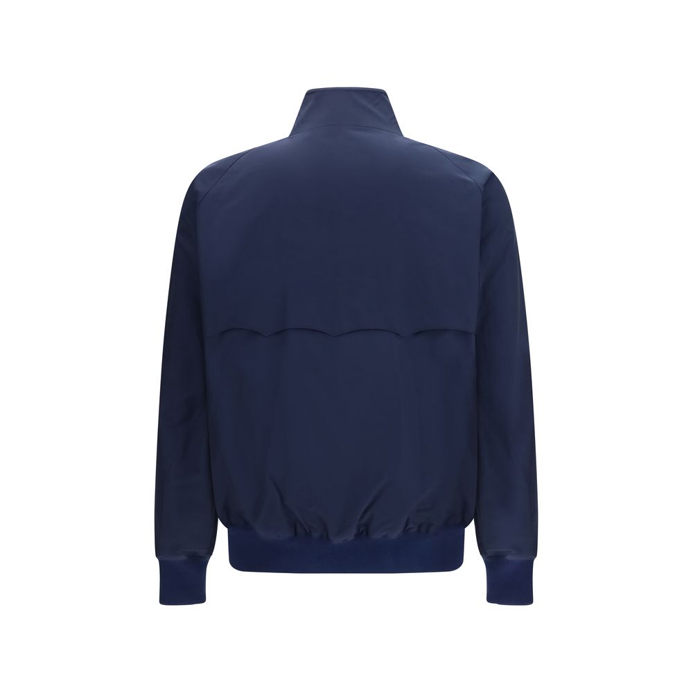 Baracuta Blue Polyester Biker Jacket