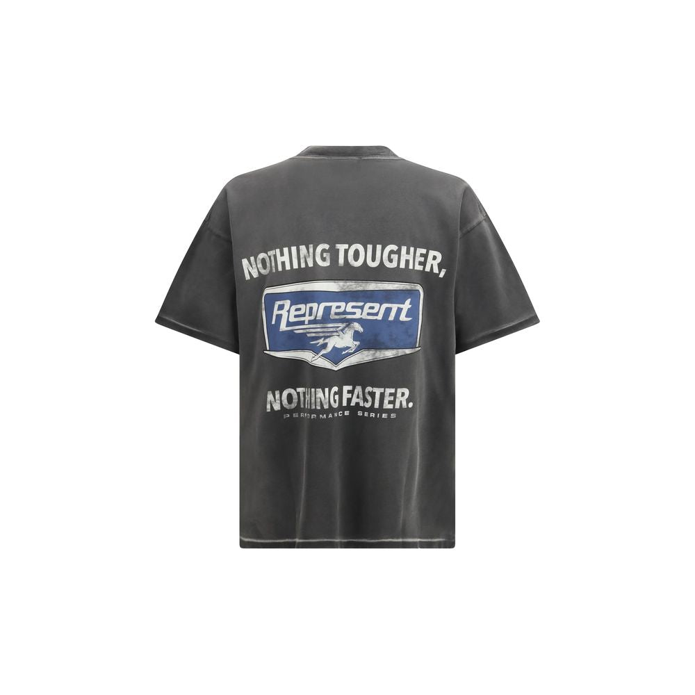 Represent Black Cotton T-Shirt