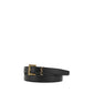 Saint Laurent Black Calf Leather Bos Taurus Regular Belt