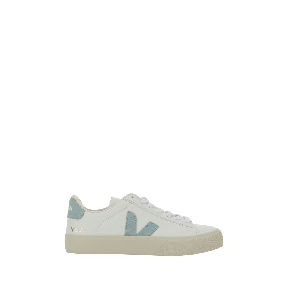Veja White Calf Leather Bos Taurus Low Top Sneakers
