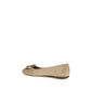 Ferragamo Beige Calf Leather Bos Taurus Ballet Flats