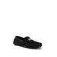 Dolce & Gabbana Black Calf Leather Bos Taurus Slip-On Loafers