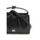 Dolce & Gabbana Black Calf Leather Bos Taurus Handbag