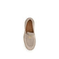 Dolce & Gabbana Beige Calf Leather Bos Taurus Slip-On Loafers