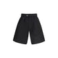 Y-3 Black Cotton Bermuda Shorts