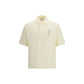 Ami Paris Beige Cotton Polo Shirt
